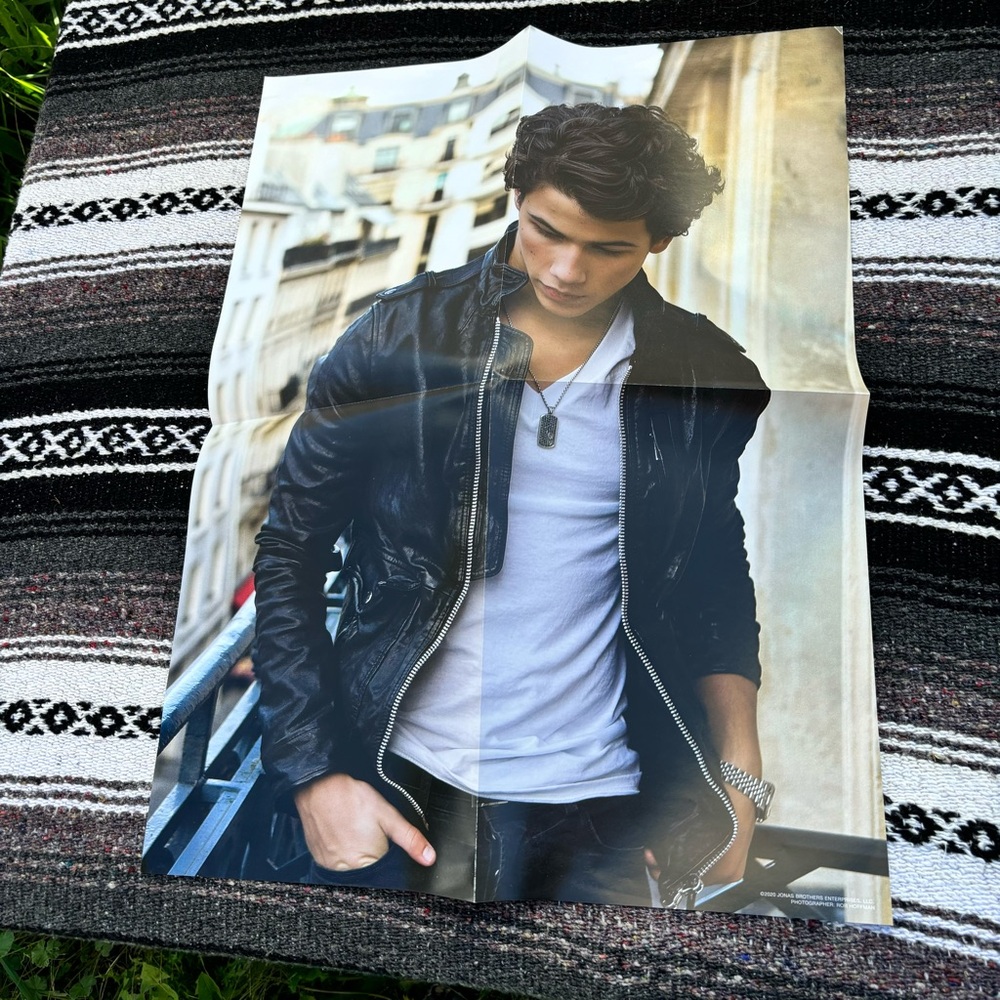 JONAS BROTHERS VINYL CLUB NICK JONAS COLOR POSTER RARE